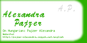 alexandra pajzer business card